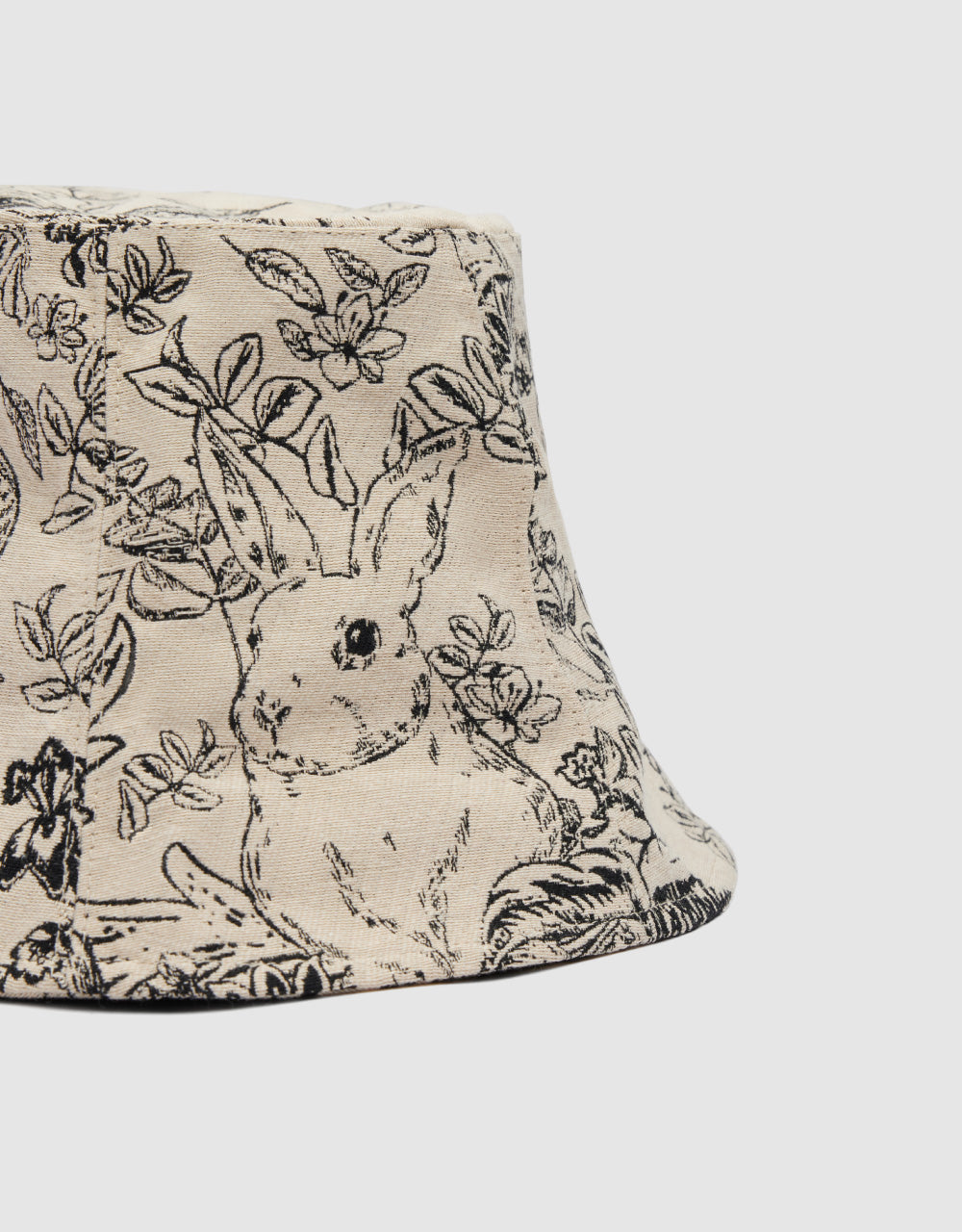 Flower Embroidered Bucket Hat