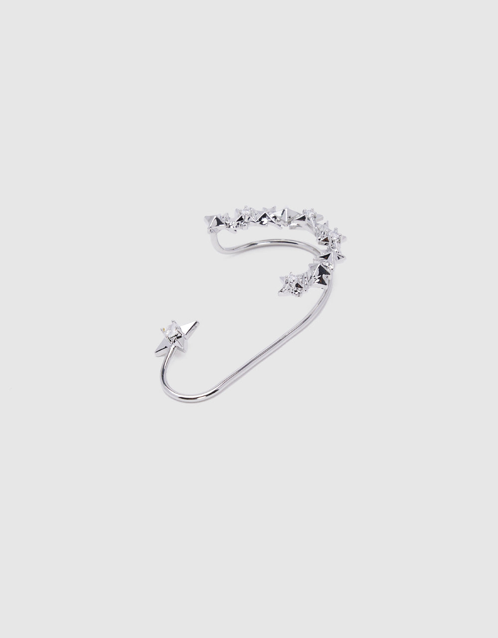 Star Earings With Crystals