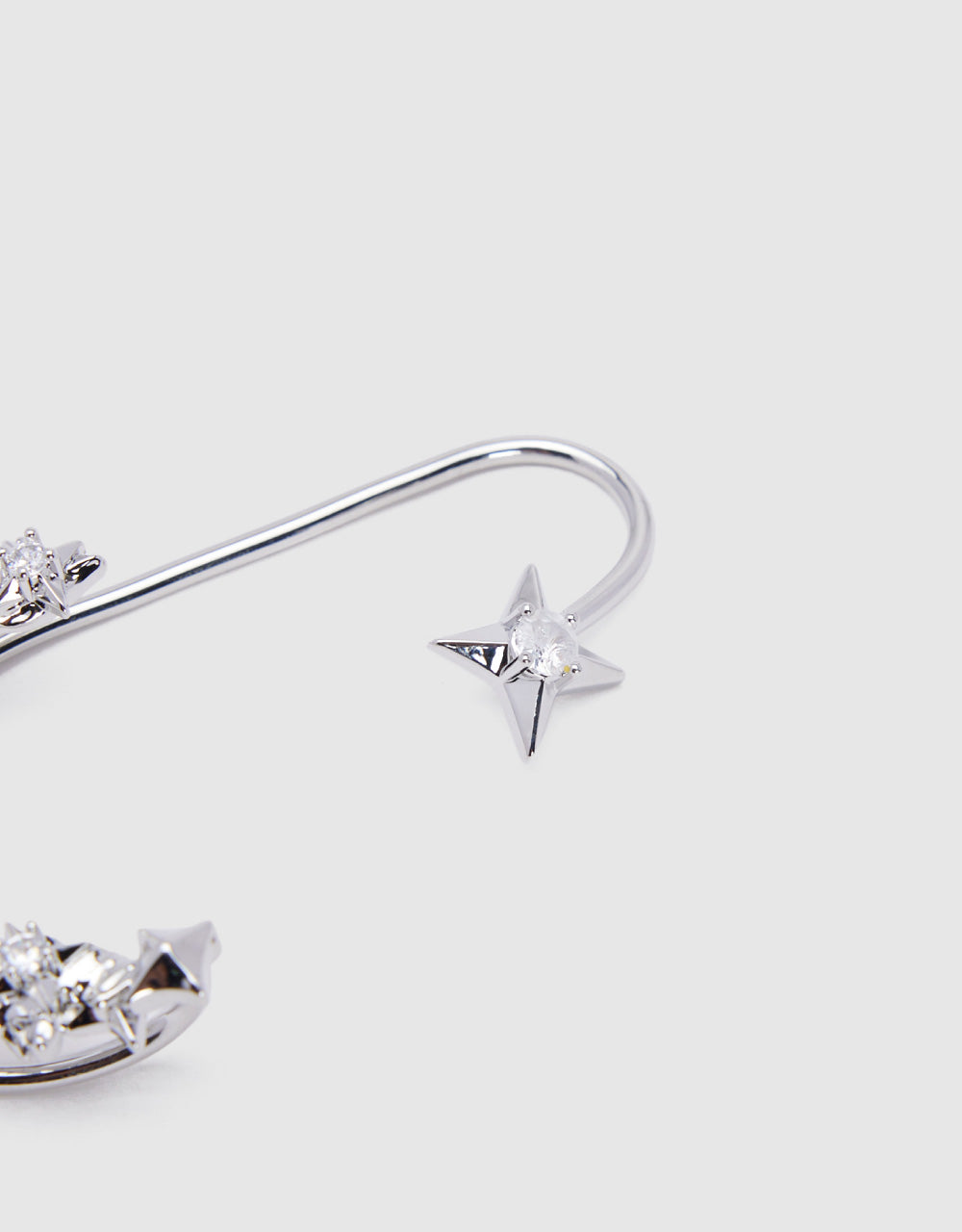 Star Earings With Crystals
