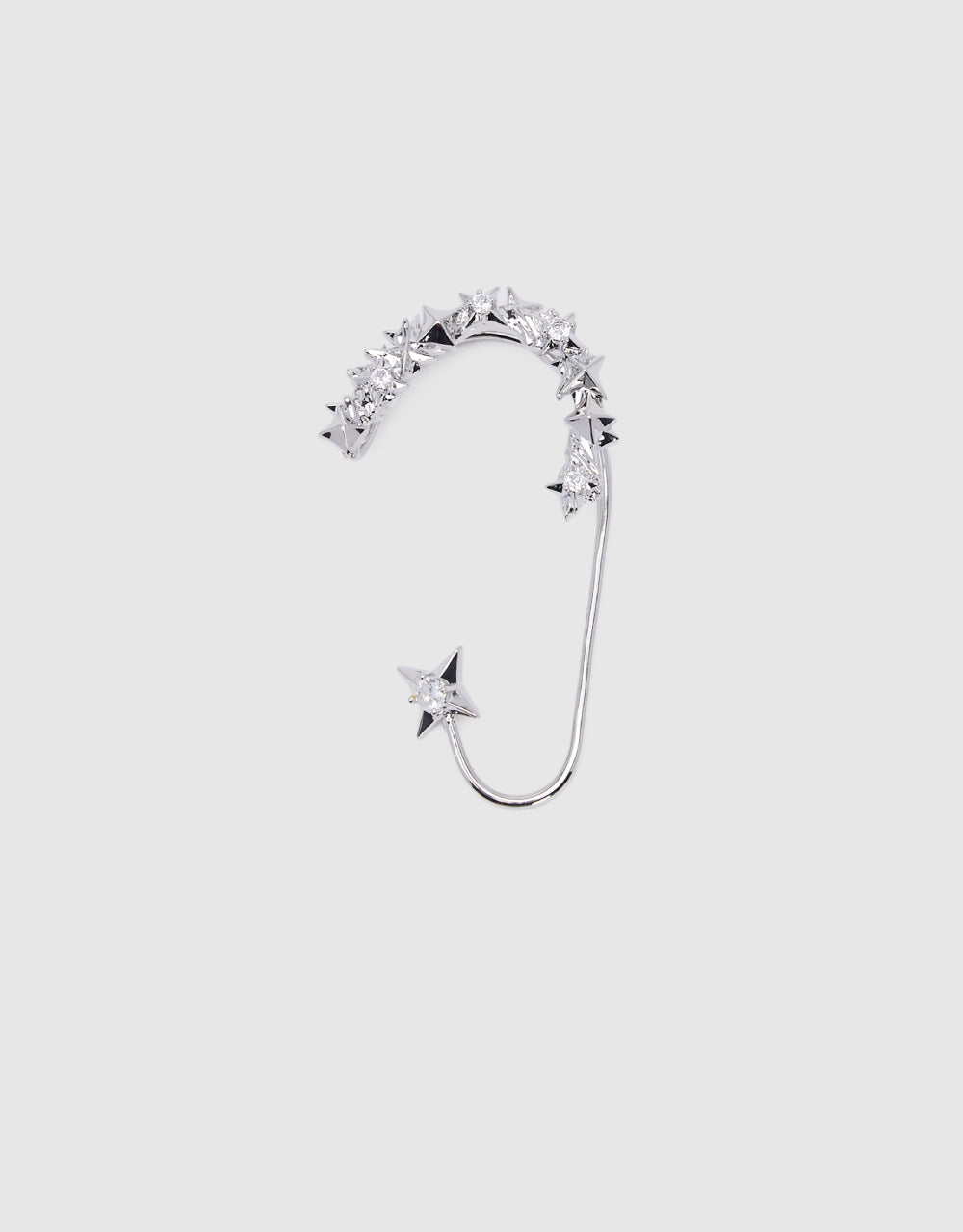 Star Earings With Crystals