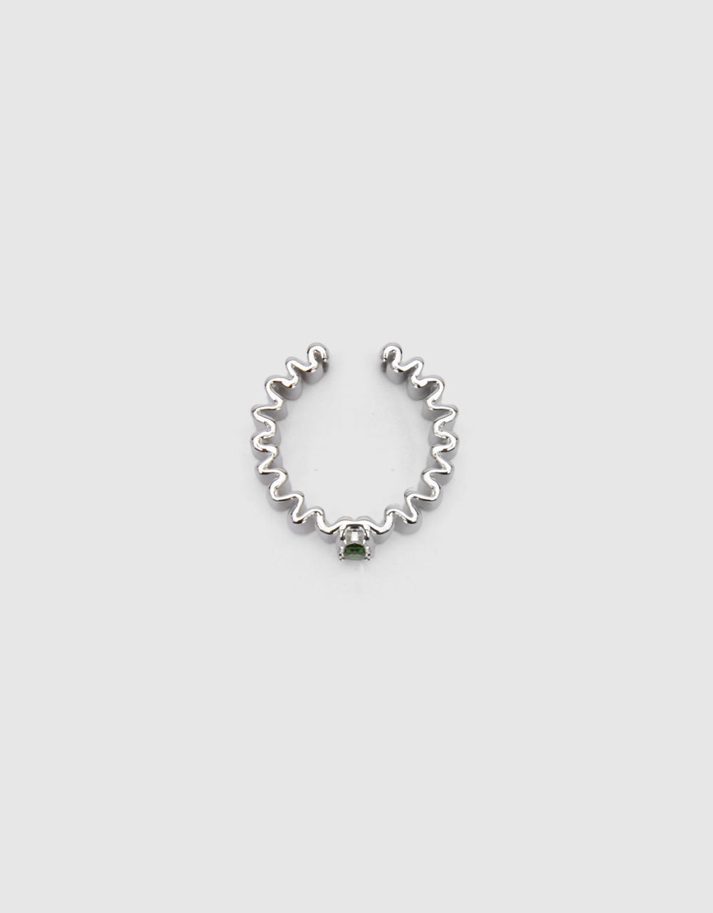 Unsealed Ring With Crystal