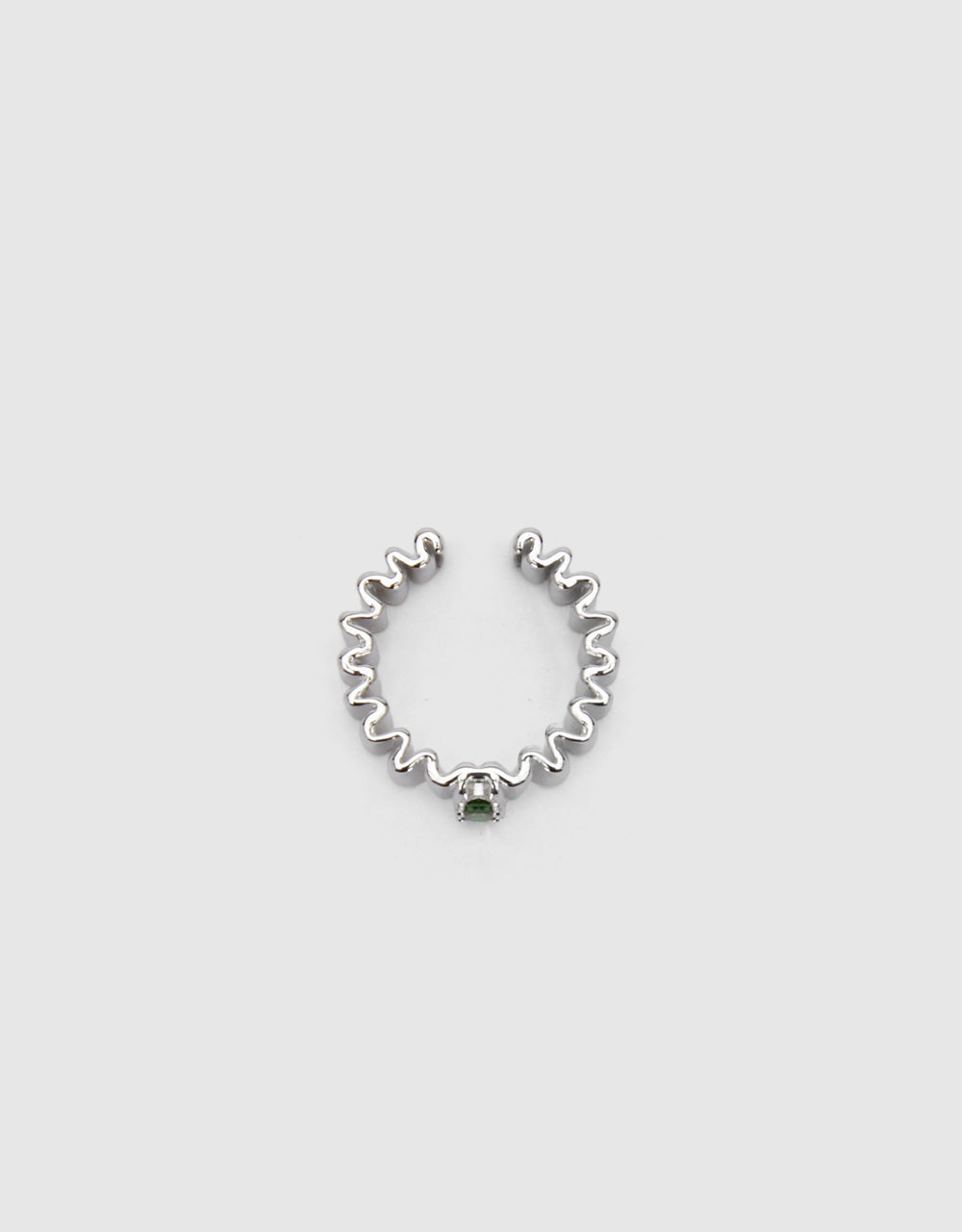 Unsealed Ring With Crystal