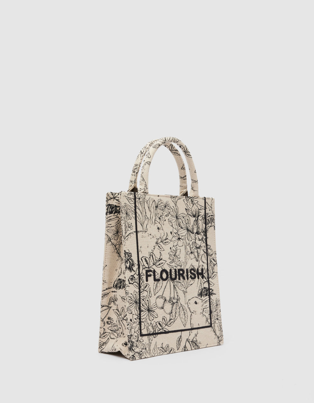Flower Printed Shoulder Bag