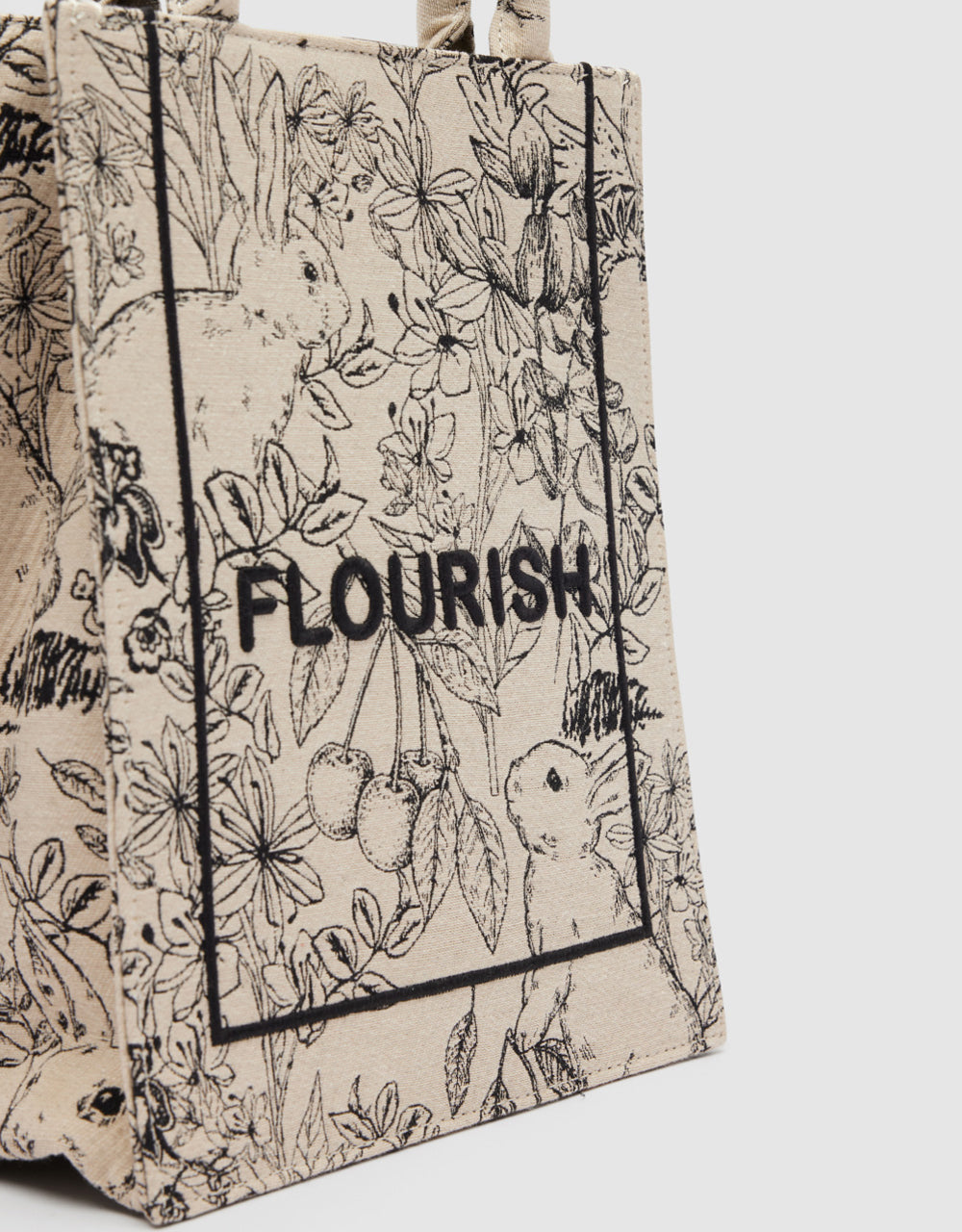 Flower Printed Shoulder Bag