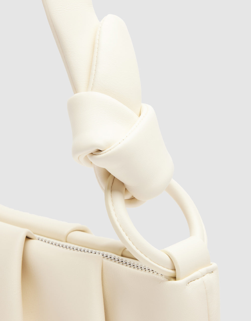 Tie Strap Vegan Leather Shoulder Bag
