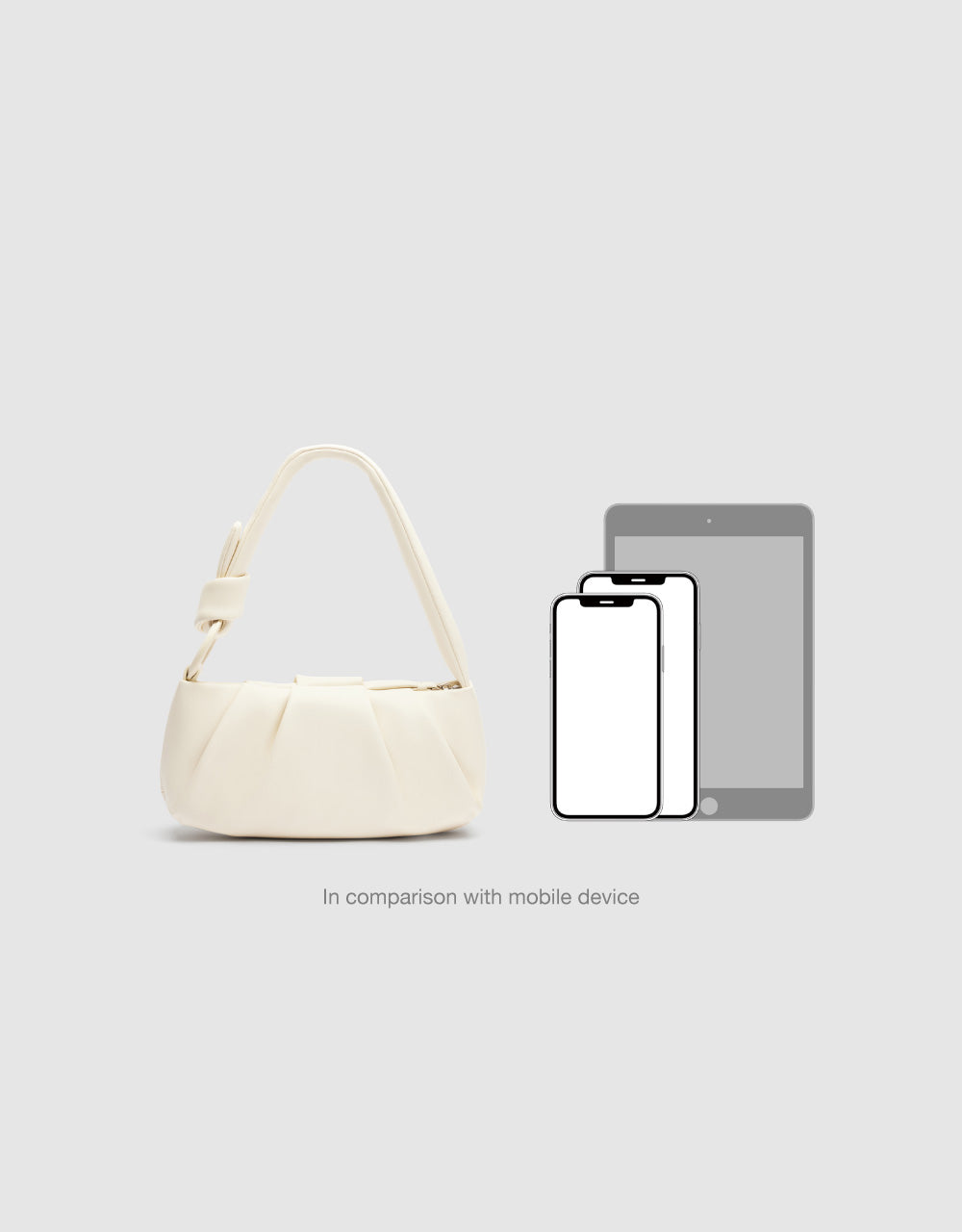 Tie Strap Vegan Leather Shoulder Bag