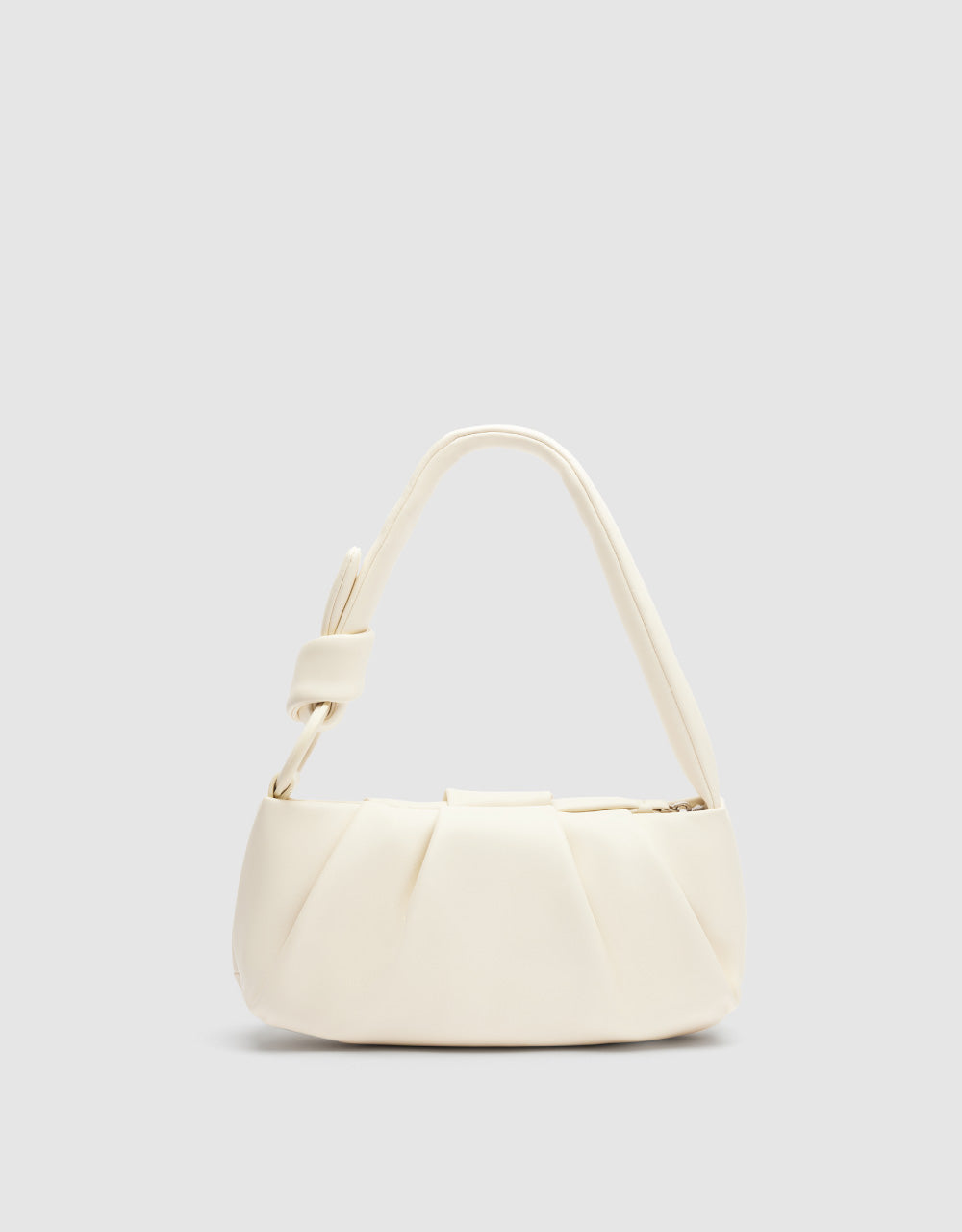 Tie Strap Vegan Leather Shoulder Bag