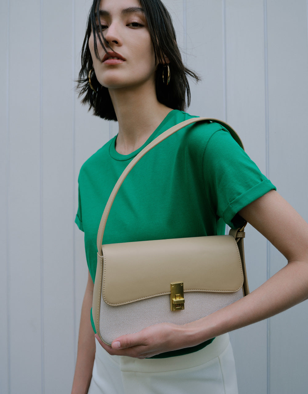 Two Tone Shoulder Bag