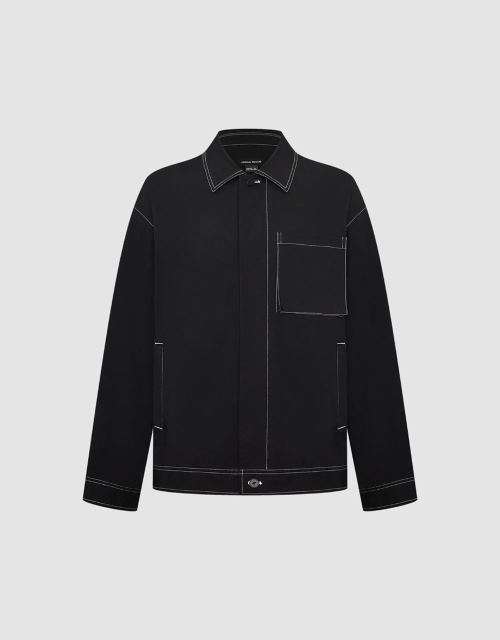 Button Up Jacket With Pocket