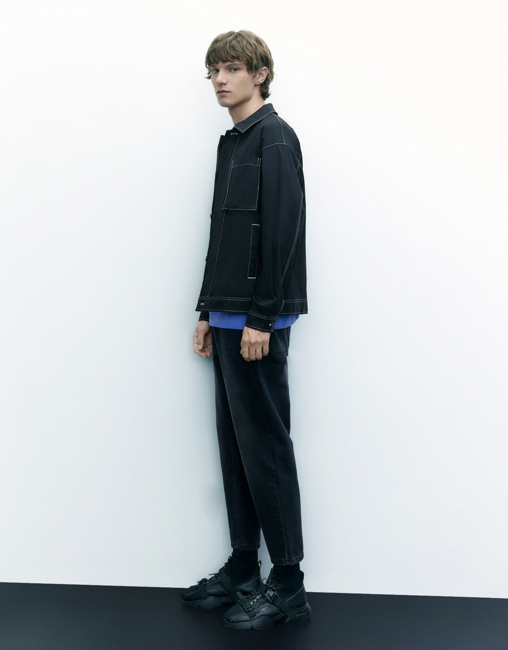 Button Up Jacket With Pocket