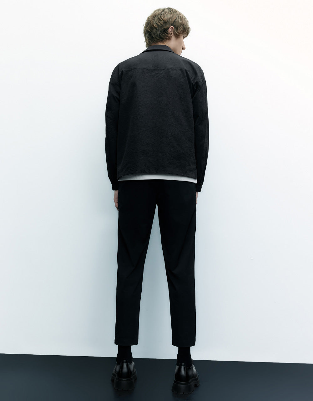 Thin Drop Shoulder Sleeve Jacket