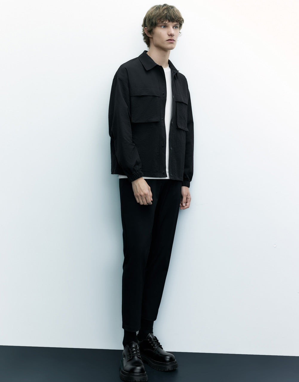 Thin Drop Shoulder Sleeve Jacket