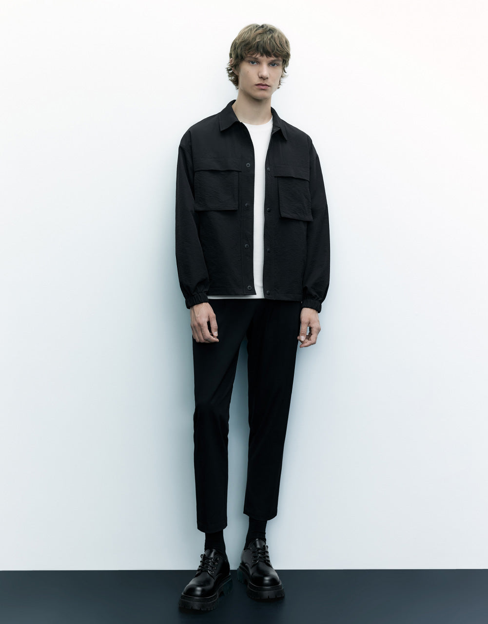 Thin Drop Shoulder Sleeve Jacket