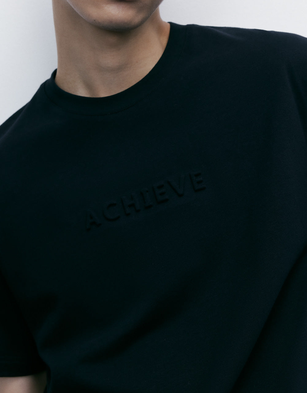 Embossed Letter Print T-Shirt