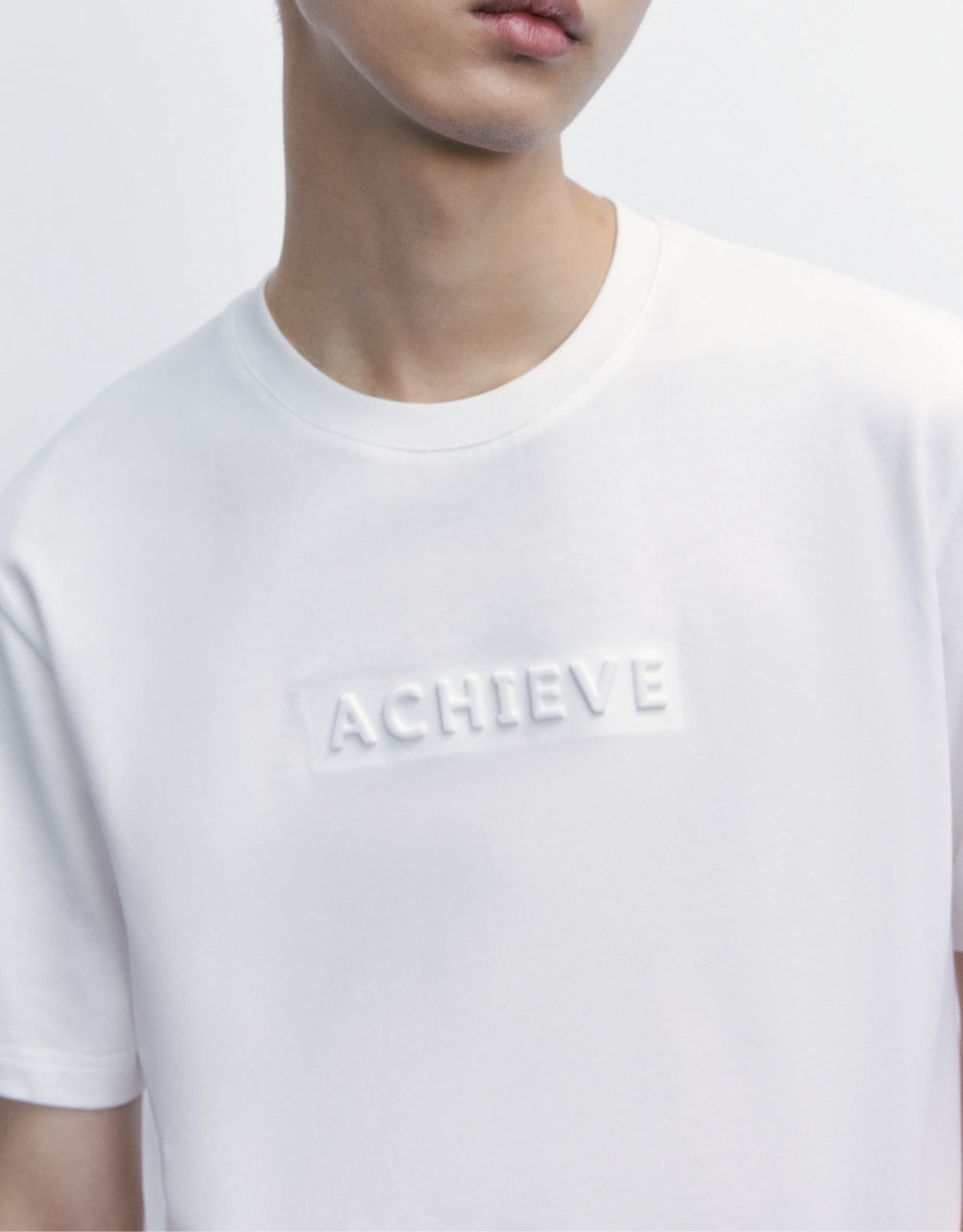 Embossed Letter Print T-Shirt