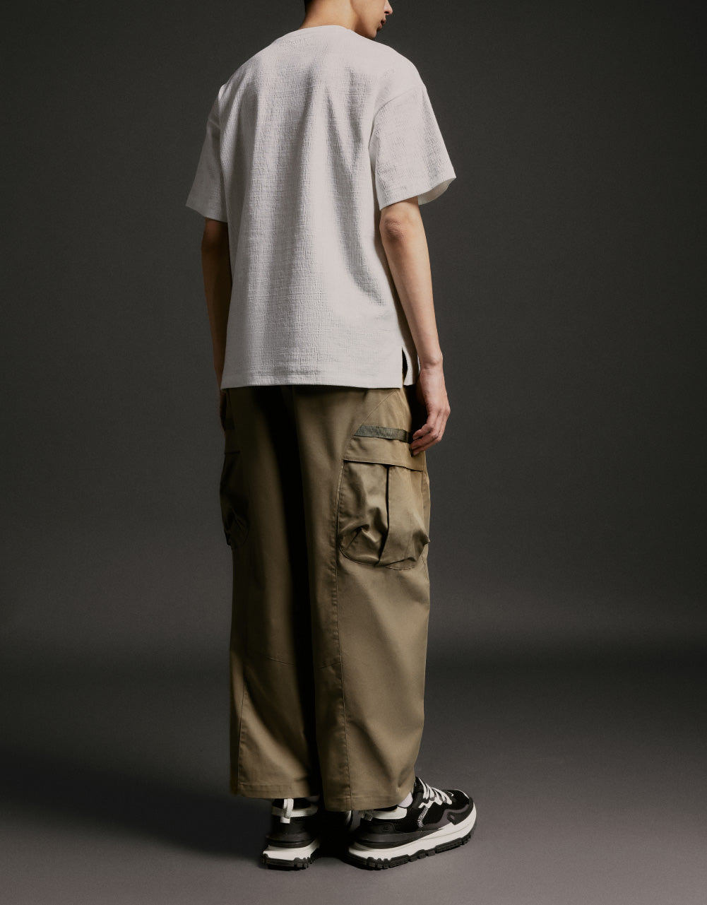 Textured Crew Neck T-Shirt