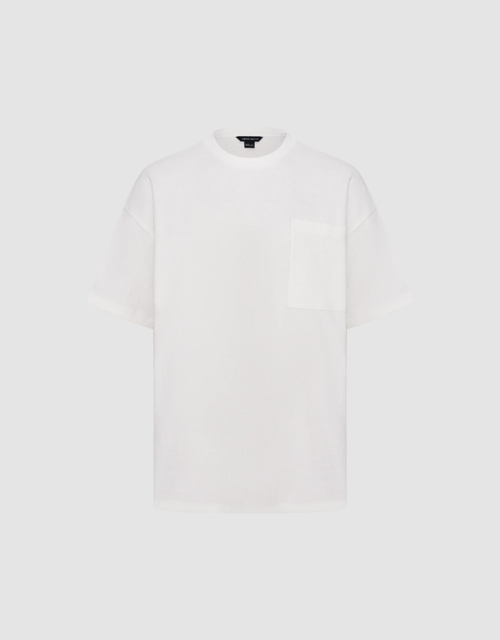 Textured Crew Neck T-Shirt