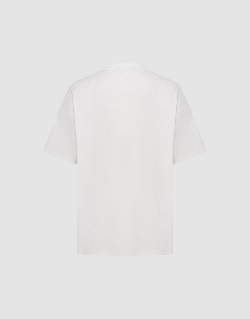 Textured Crew Neck T-Shirt