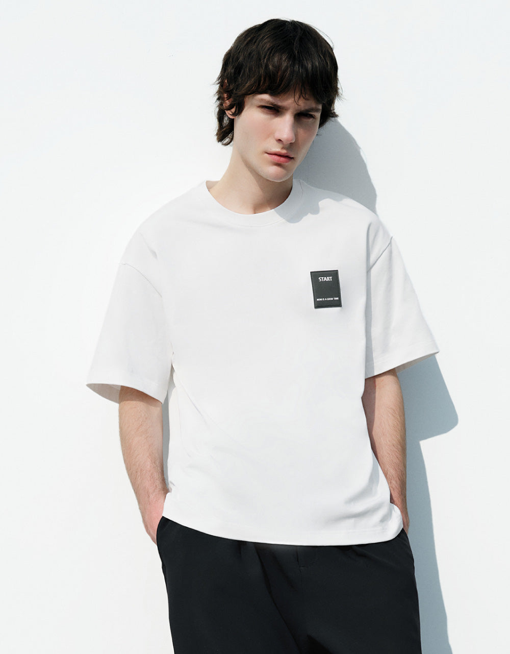 Knitted Crew Neck T-Shirt