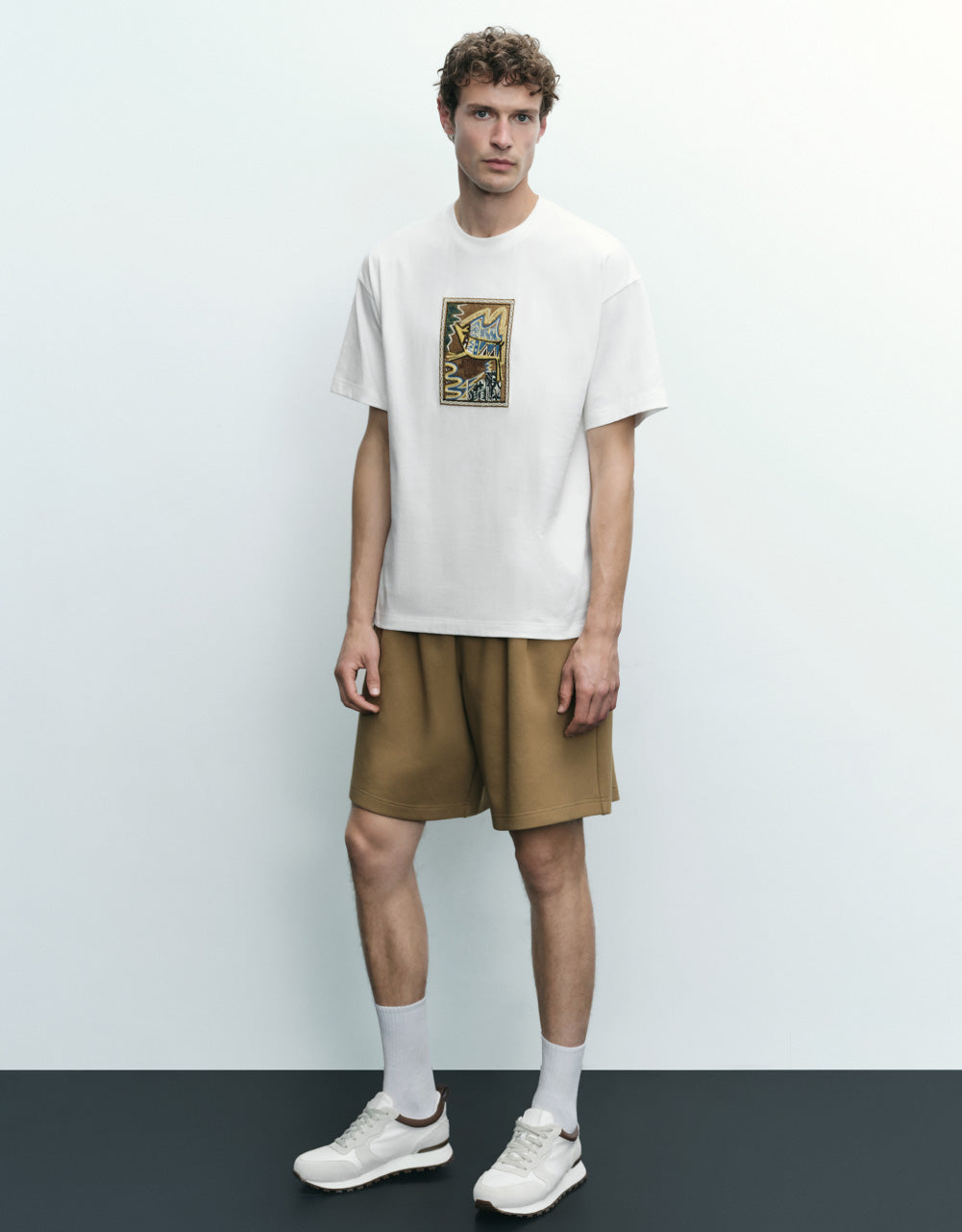 Drawstring Waist Knitted Shorts