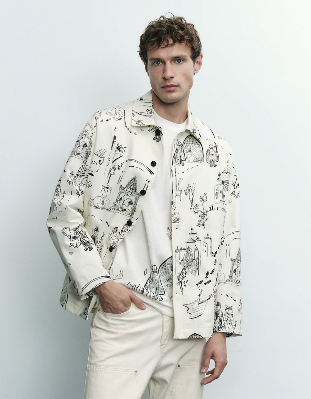 Printed Straight Jacket