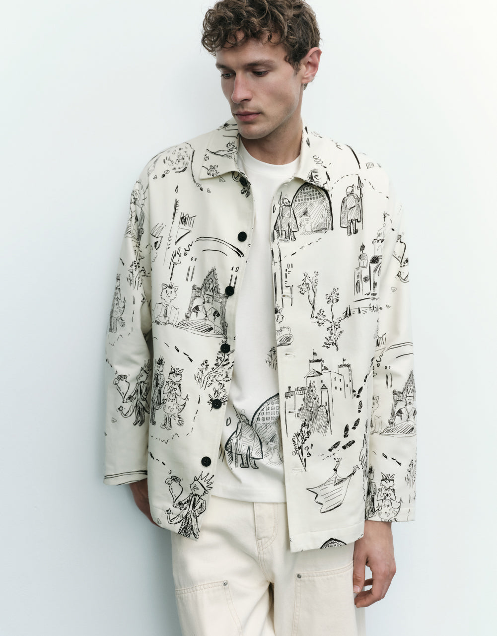 Printed Straight Jacket