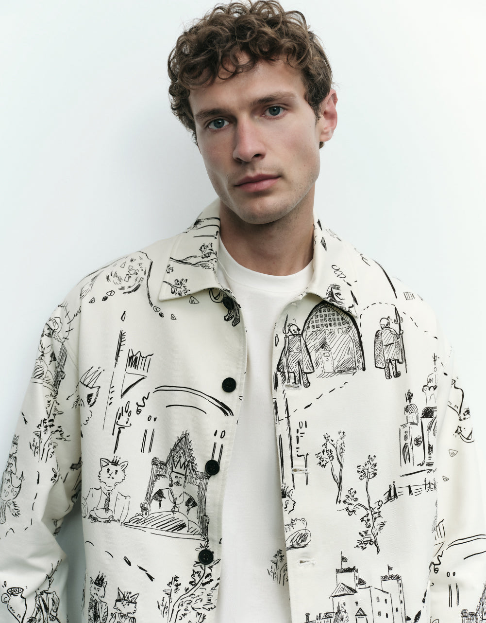 Printed Straight Jacket