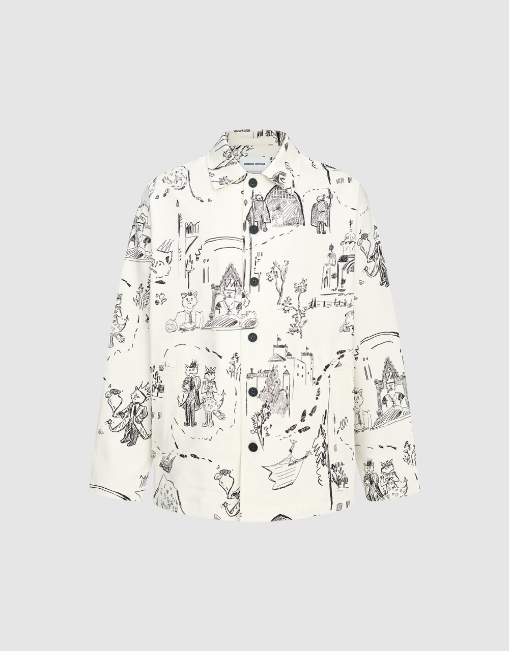Printed Straight Jacket