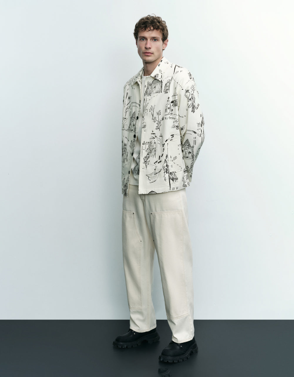 Printed Straight Jacket