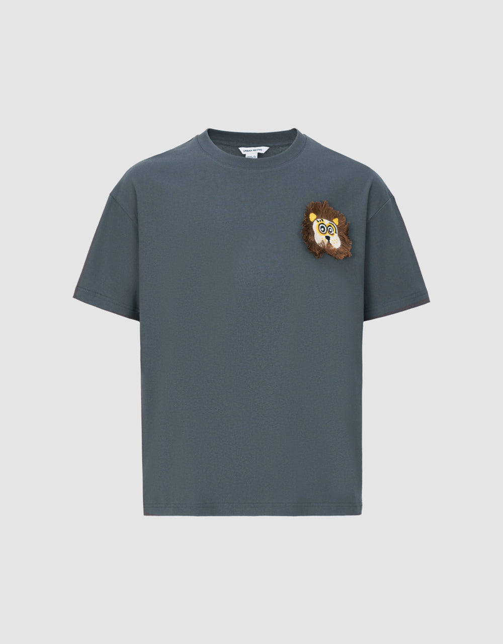 Lion Detail Crew Neck T-Shirt