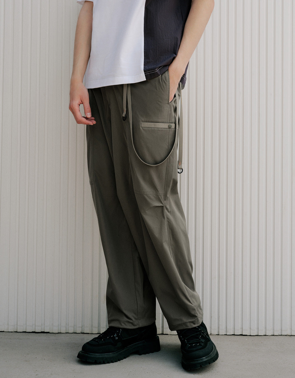 Woven Long Straight Pants