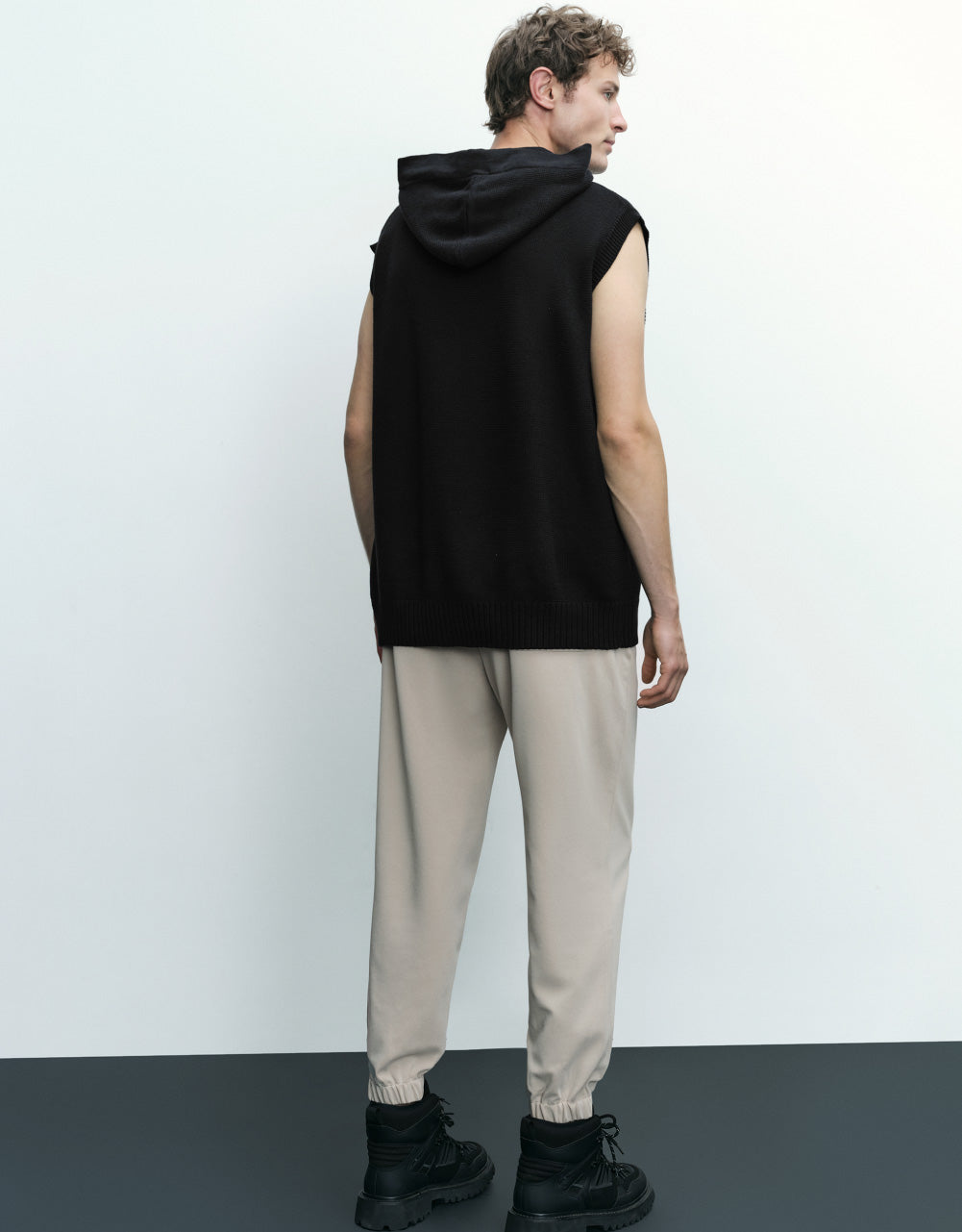 Hooded Knitted Vest