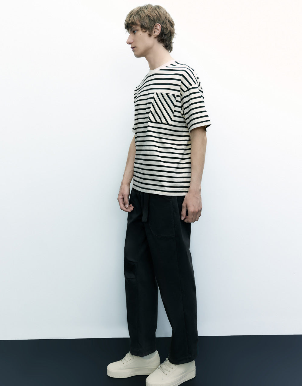 Striped Crew Neck T-Shirt