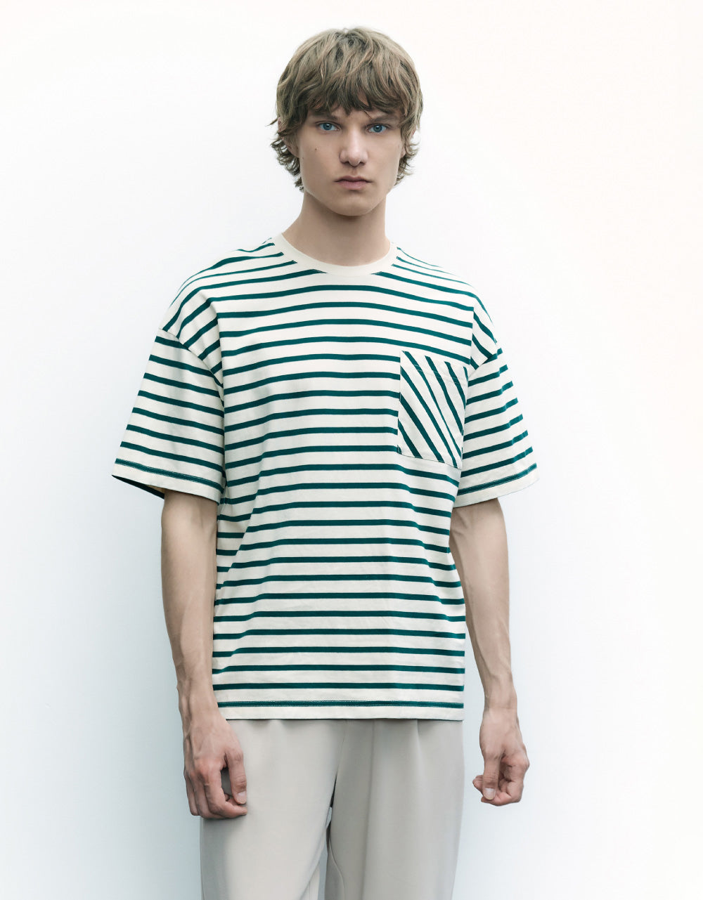 Striped Crew Neck T-Shirt