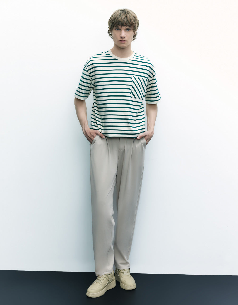 Striped Crew Neck T-Shirt