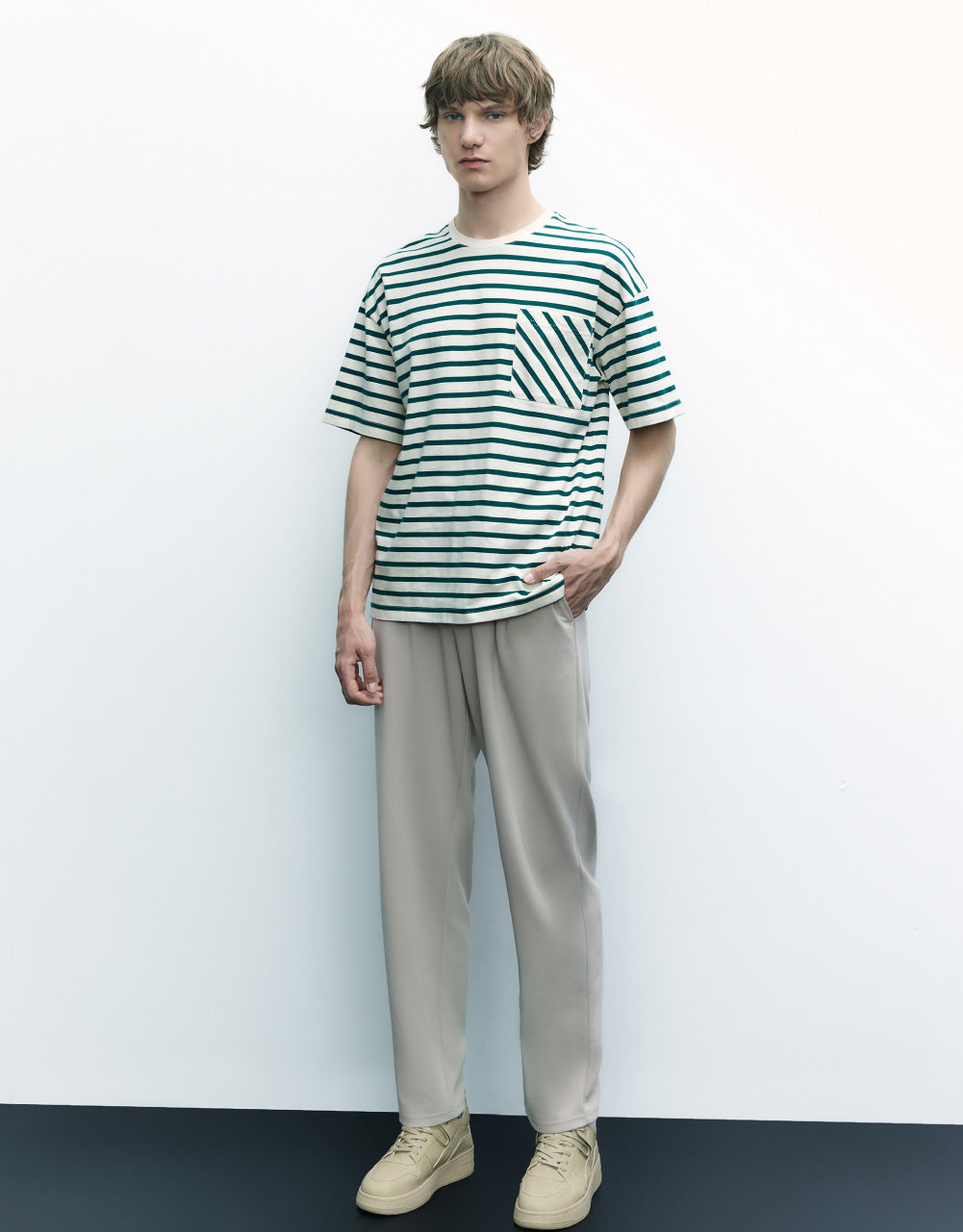 Striped Crew Neck T-Shirt