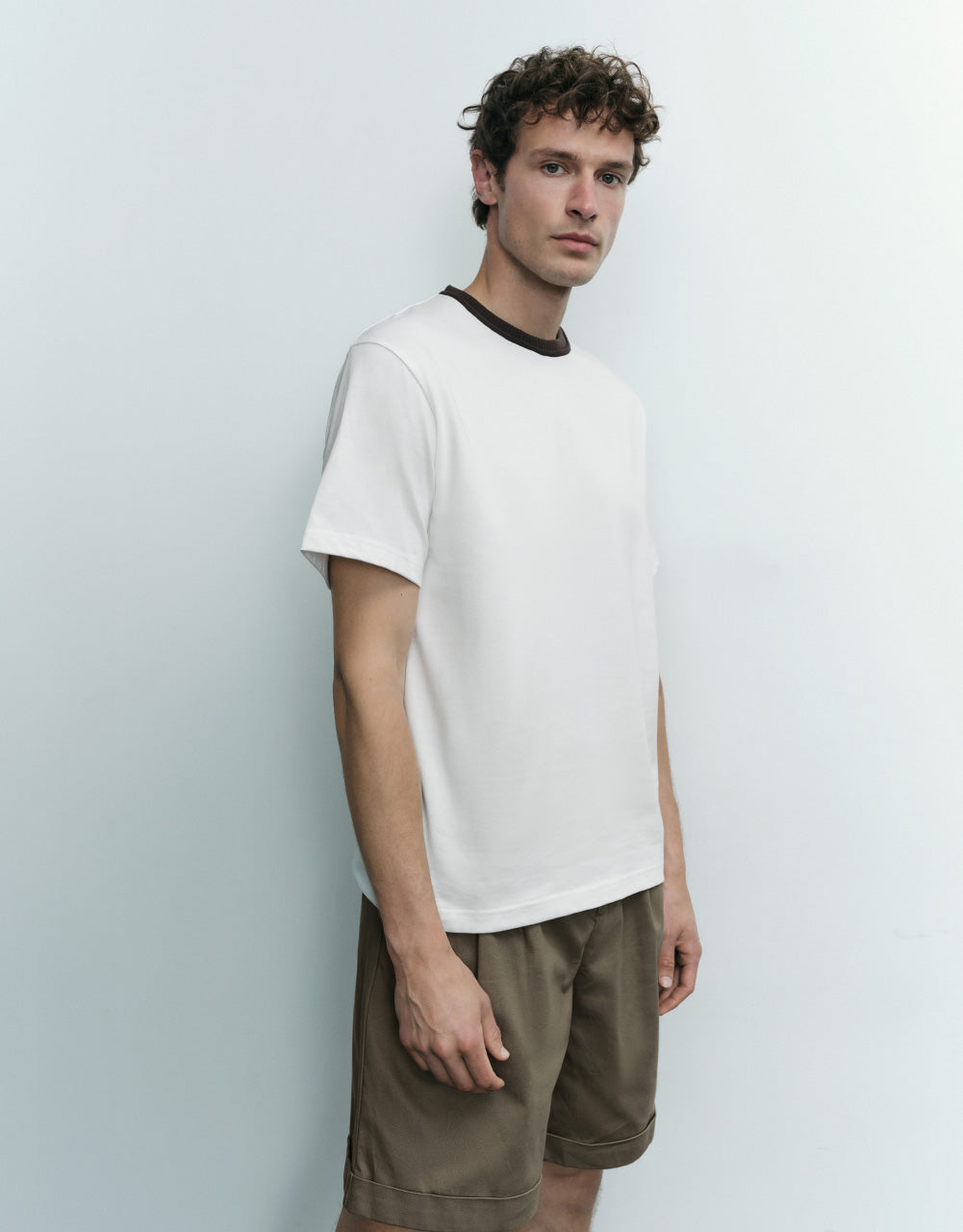 Knitted Crew Neck T-Shirt