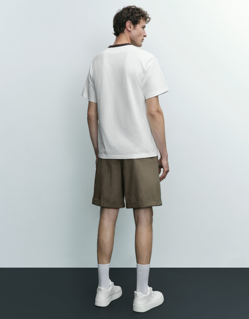Knitted Crew Neck T-Shirt