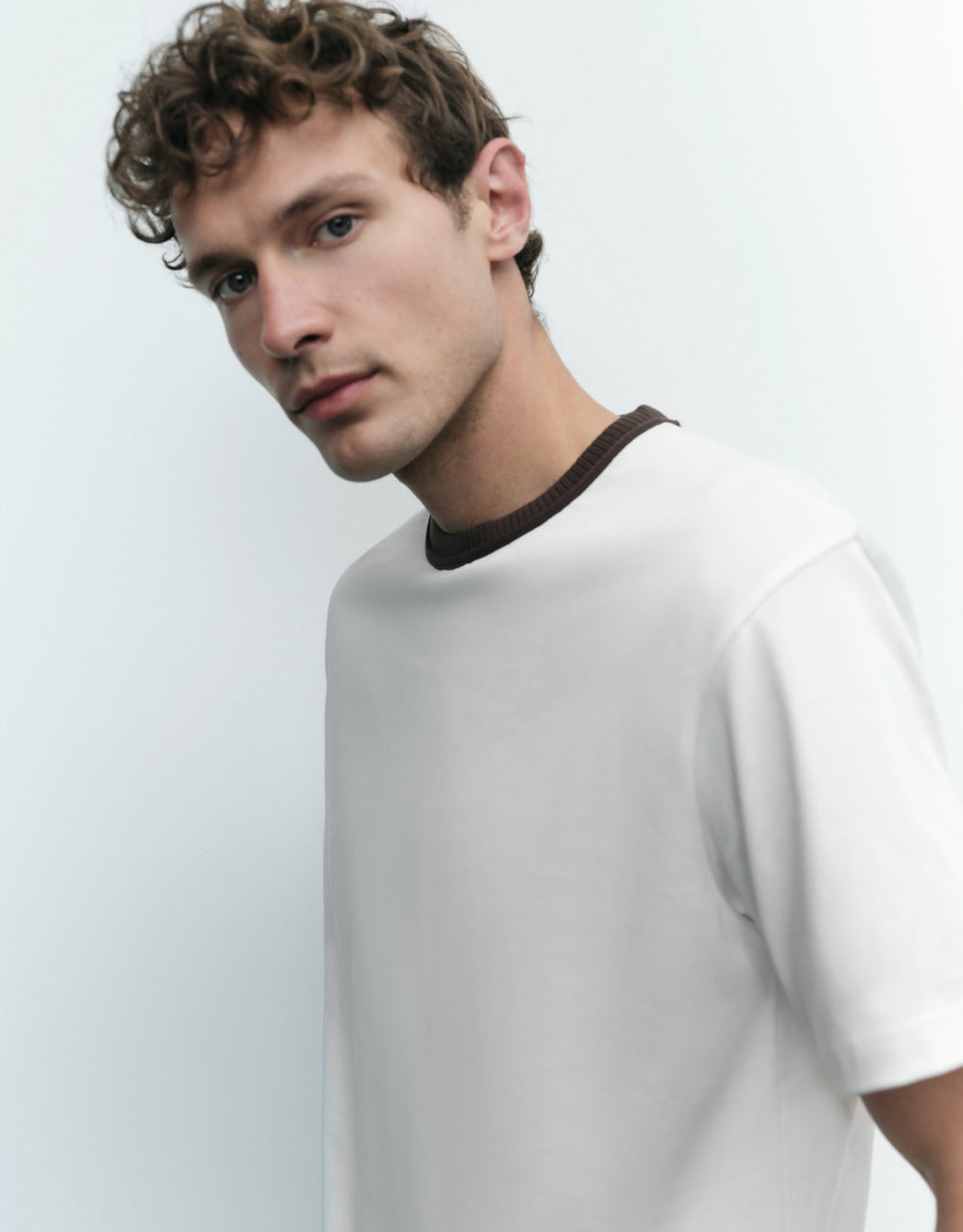 Knitted Crew Neck T-Shirt