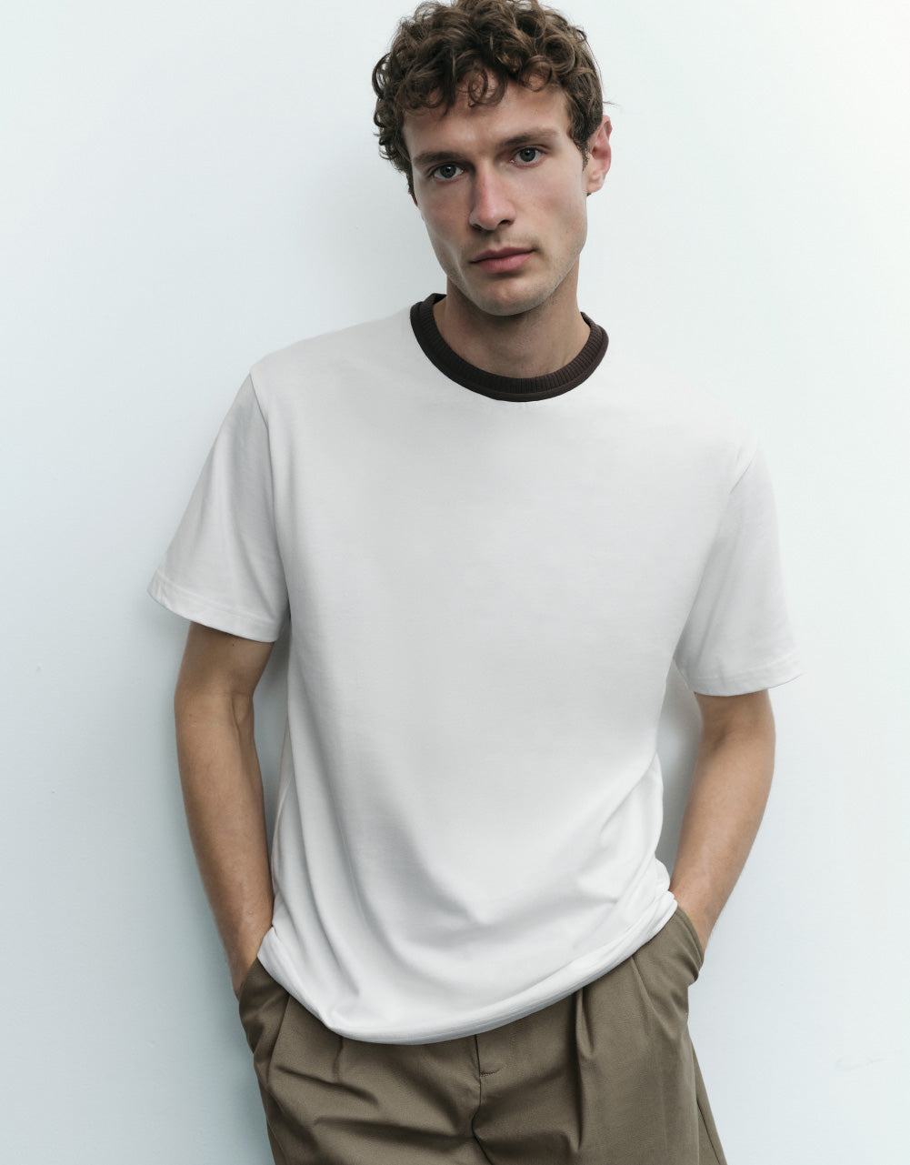 Knitted Crew Neck T-Shirt