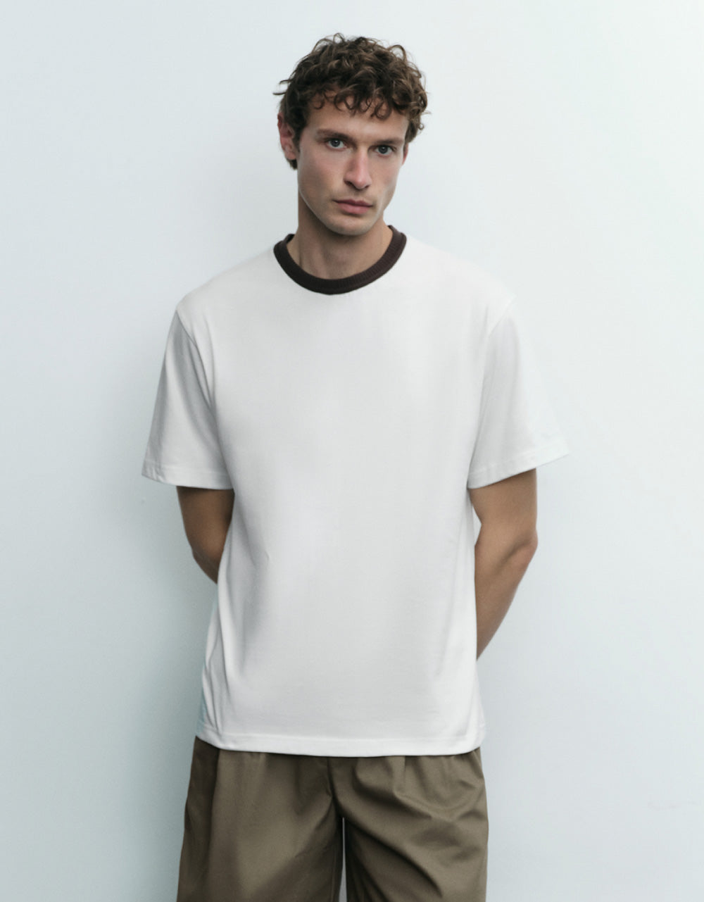 Knitted Crew Neck T-Shirt