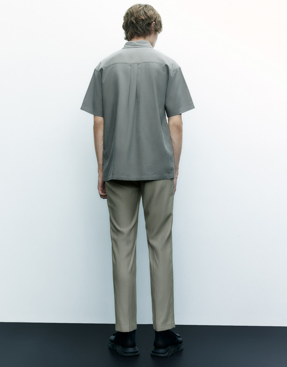 Mid-Waist Straight Pants