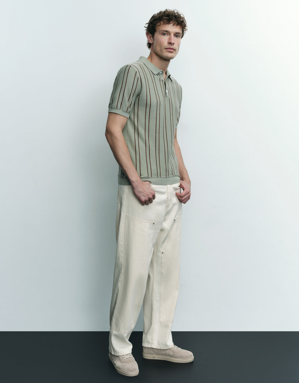 Striped Knitted T-Shirt