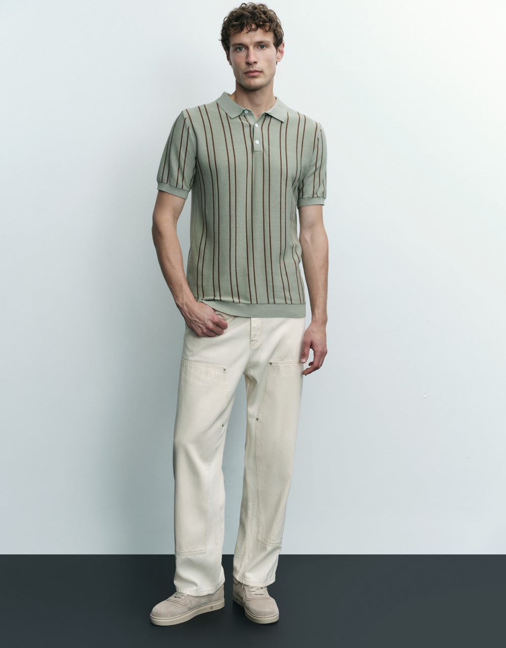 Striped Knitted T-Shirt