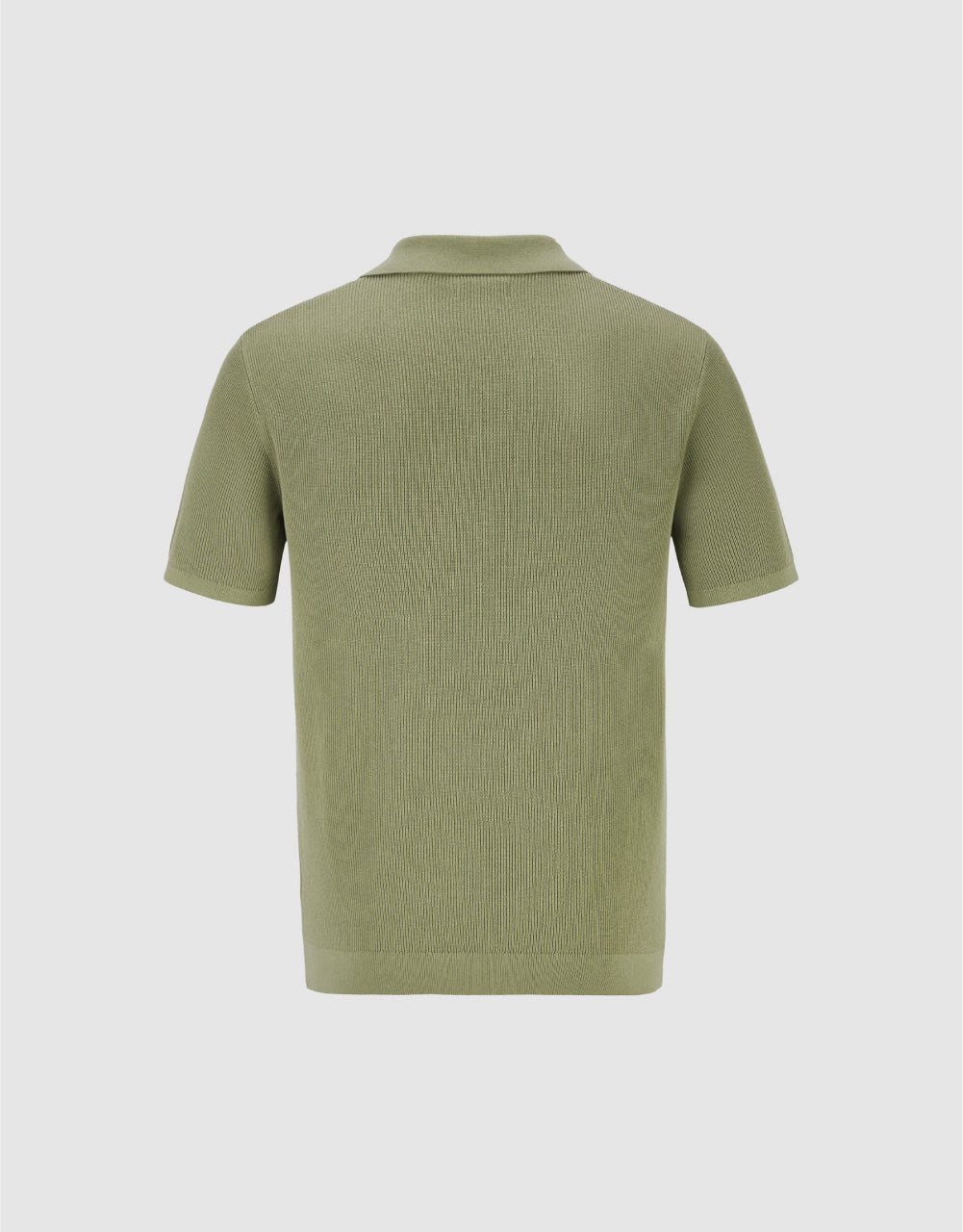 Stand Collar Knitted T-Shirt