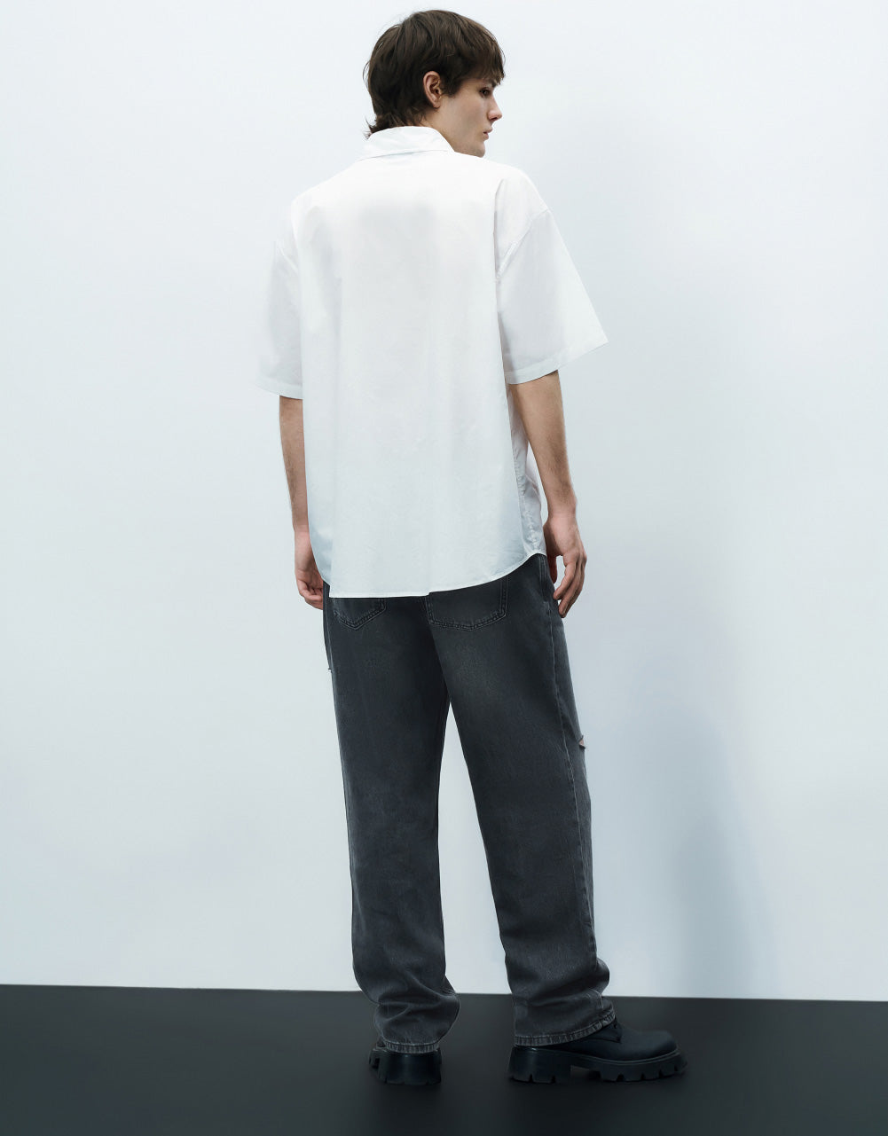 Emoji Embossed Loose Shirt