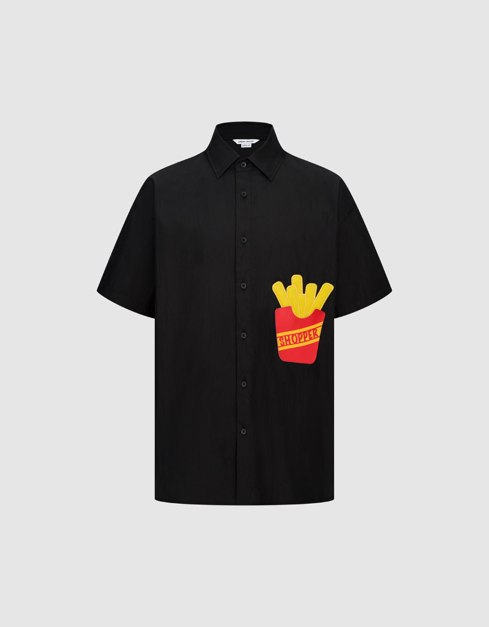 Fries Printed Oversized Shirt