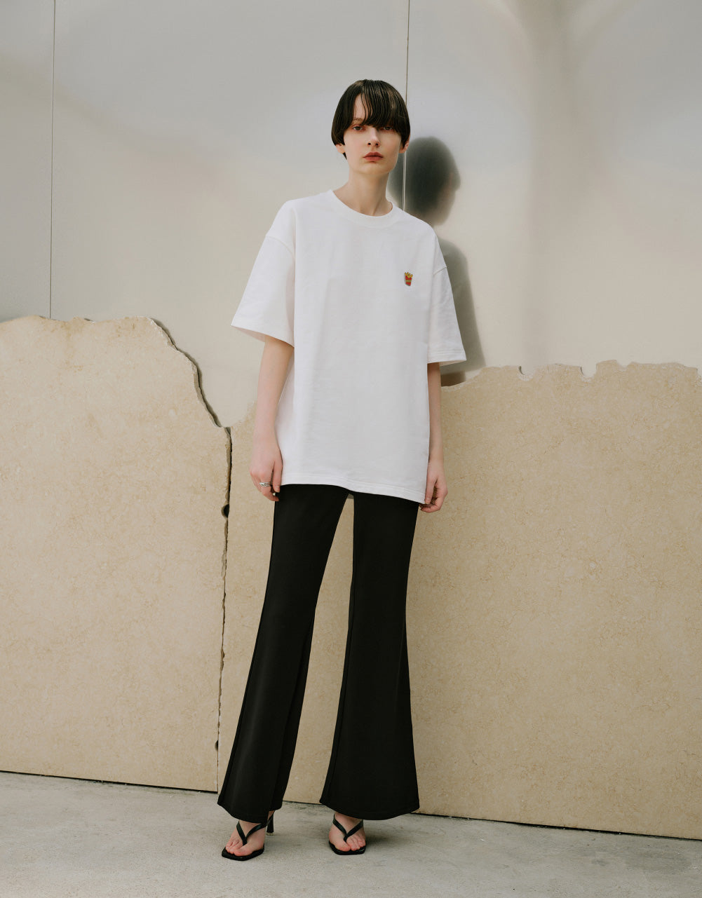 Fries Detail Crew Neck T-Shirt