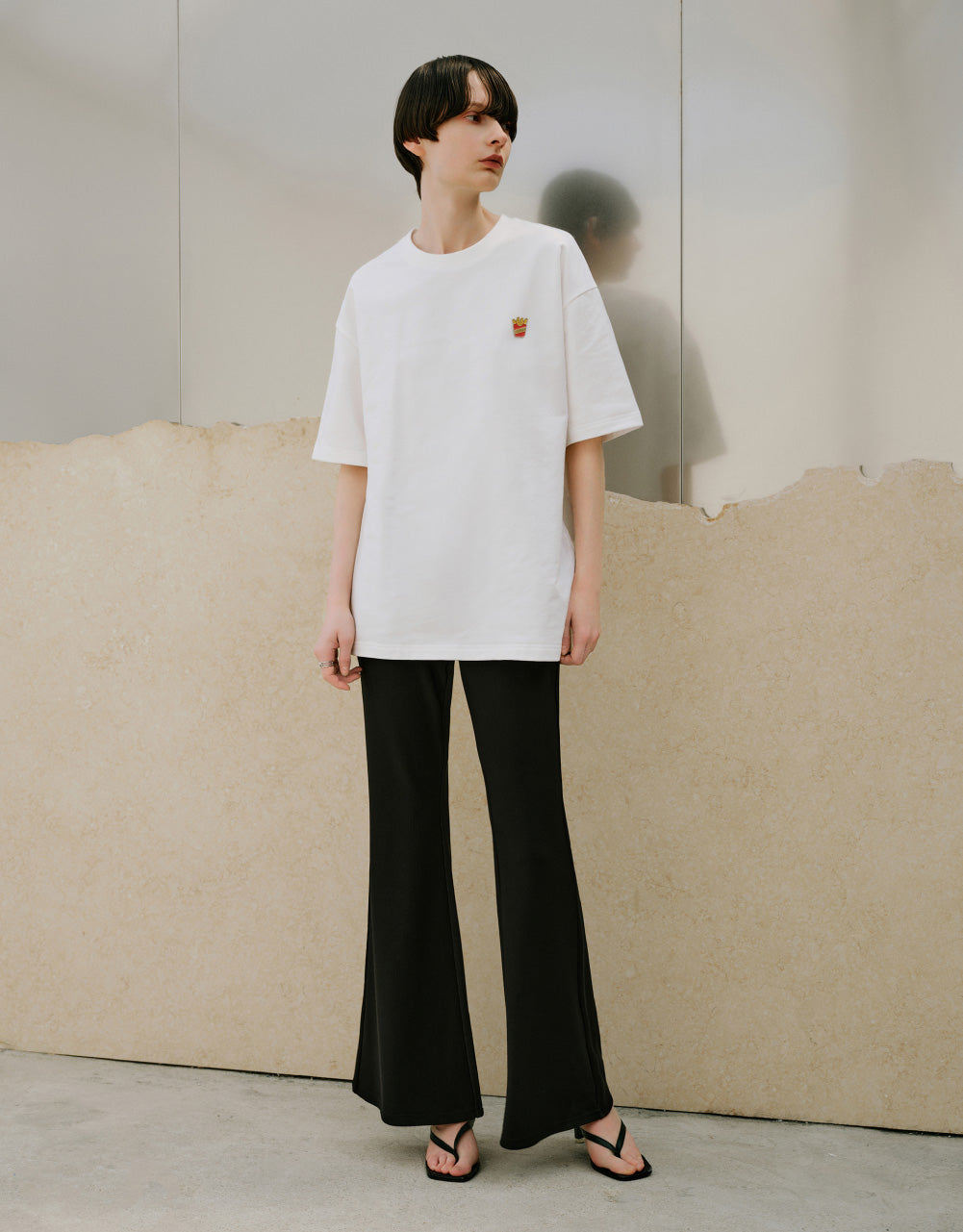 Fries Detail Crew Neck T-Shirt