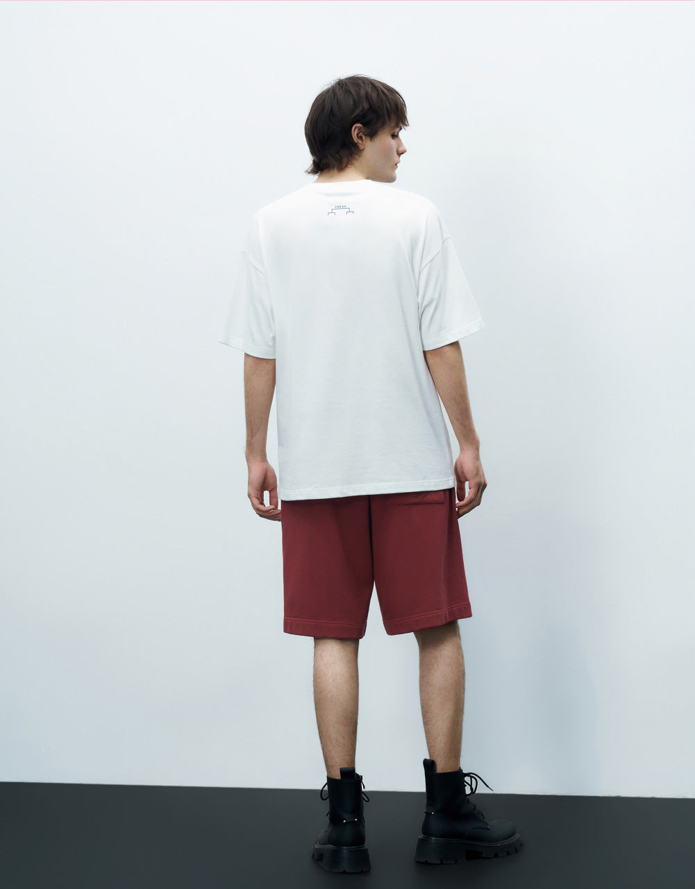 Drop Shoulder Sleeve Crew Neck T-Shirt